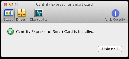 Centrify Express Uninstall image