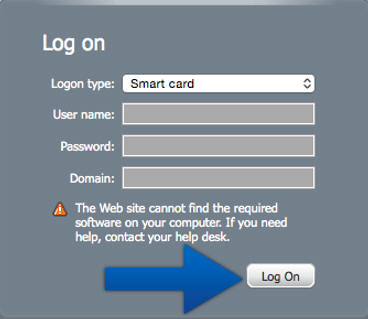 Logon using Smart Card